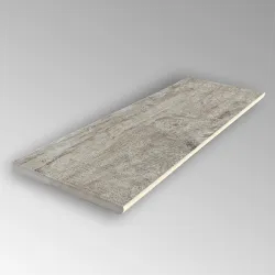 Margelle piscine Angelim 2.0 blanc grisé 30x120 cm