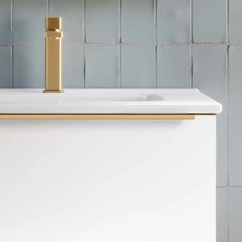 Coloris Blanc Mat / Poignées Or