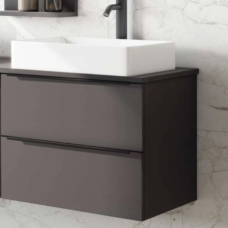 Coloris Gris Anthracite / Poignées noires