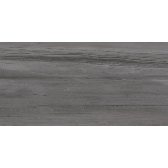 Carrelage sol et mur poli effet Travertin Kyoto anthracite 60x120 cm