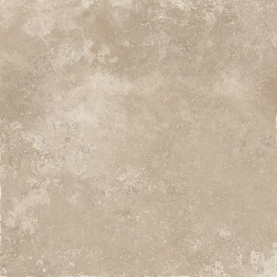 Carrelage sol effet pierre travertin Soleto terre 40,6x40,6 cm