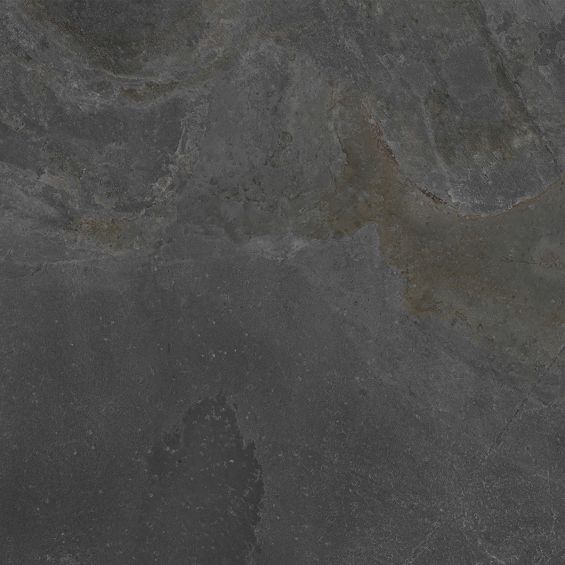 Carrelage sol effet pierre naturelle Courchevel anthracite 60x60 cm
