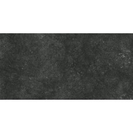 Carrelage sol effet pierre Accro noir 30x60 cm