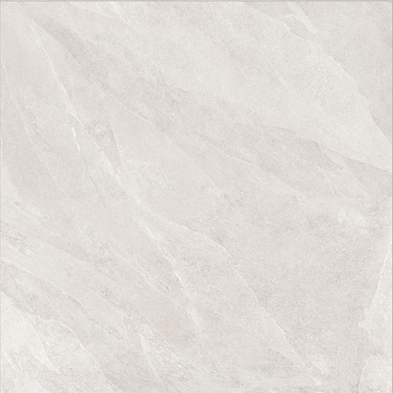 Carrelage sol effet pierre Volcania Blanc grisé 120x120 cm