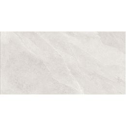 Carrelage sol extérieur effet pierre Volcania blanc grisé R11 30x60 cm