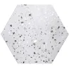 Carrelage sol Hexagonal Terrazzo Bolzano gris 56x48,5 cm - Réflex Boutique