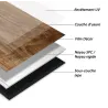 Dalles PVC 6.5mm à clipser cemento montana 47x94 cm