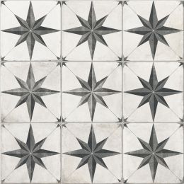 Carrelage sol effet carreaux de ciment Stella star 60x60 cm