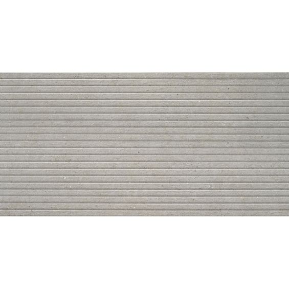 Carrelage sol effet pierre naturelle Turin décor muret gris 60x120 cm