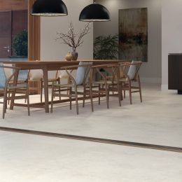 Carrelage sol traditionnel Sienne blanc 100x100 cm
