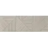 Carrelage mur Dinizia décor asymétrique gris 30x90 cm