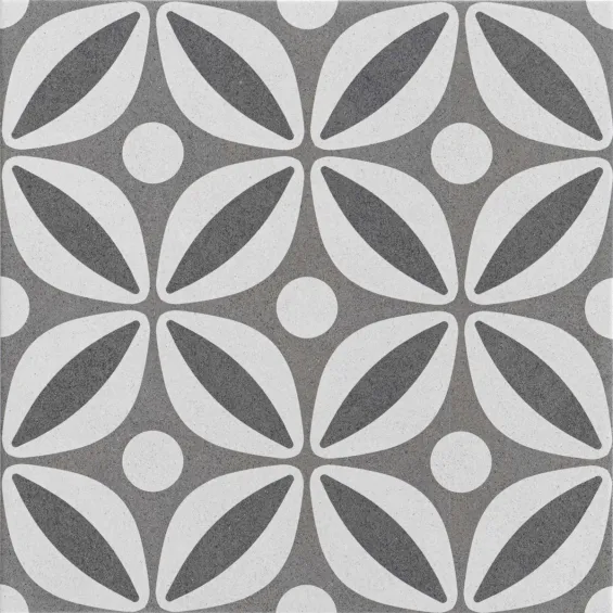  Carrelage sol effet carreaux de ciment Sligo gris 33x33 cm - Réflex Boutique