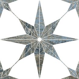 Carrelage sol effet carreaux de ciment Gloss bleu 2525 cm