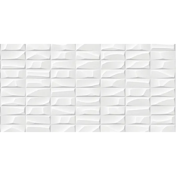  Carrelage mur Polar Next white brillo 30x90 cm - Réflex Boutique