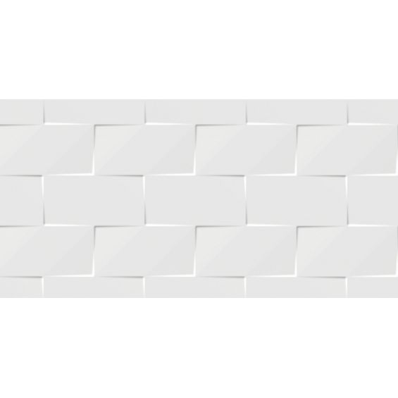 Carrelage mur PolarUpper white brillo 30x90 cm