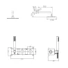  Colonne de Douche encastrée thermostatique Lhassa design Noir Mat - Réflex Boutique