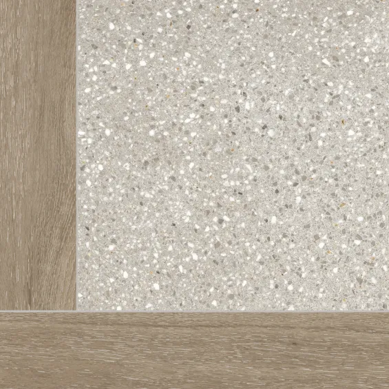  Carrelage sol imitation parquet Iraty terrazzo 60x60 cm - Réflex Boutique