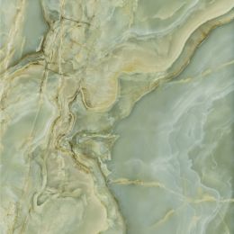 Carrelage sol et mur poli effet marbre Bavaro jade 120x120 cm