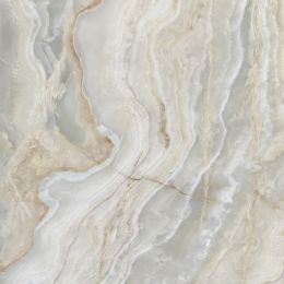 Carrelage sol et mur poli effet marbre Bavaro argent 120x120 cm