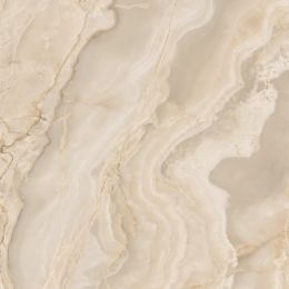 Carrelage sol et mur poli effet marbre Bavaro ambre 120x120 cm