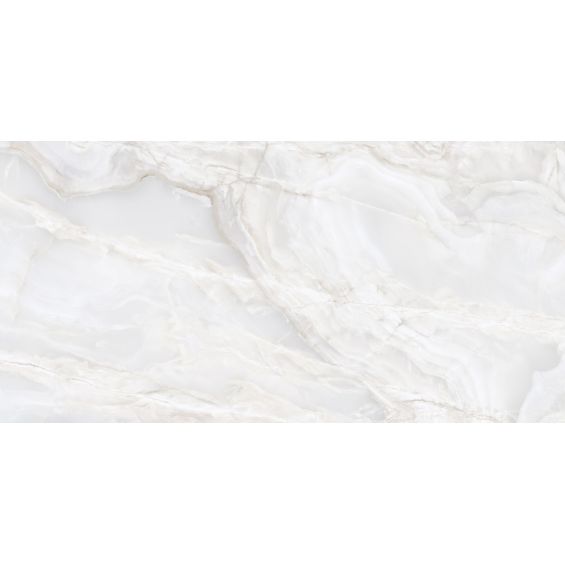 Carrelage sol et mur poli effet marbre Bavaroivoire 60x120 cm