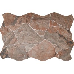 Carrelage sol extérieur effet pierre Jura lave flagstone R11 44x66 cm