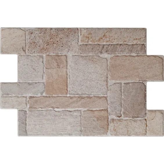  Carrelage sol extérieur effet pierre Jura roche stonework R11 44x66 cm - Réflex Boutique