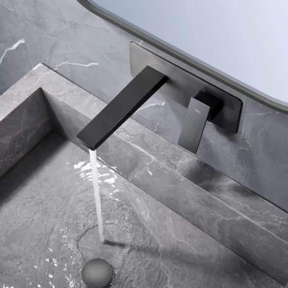  Mitigeur lavabo Encastré Riglione Gris Anthracite - Réflex Boutique