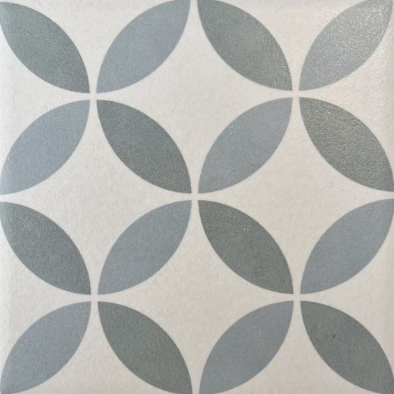 Carrelage sol effet carreaux de ciment Grant Enya vert 15x15 cm