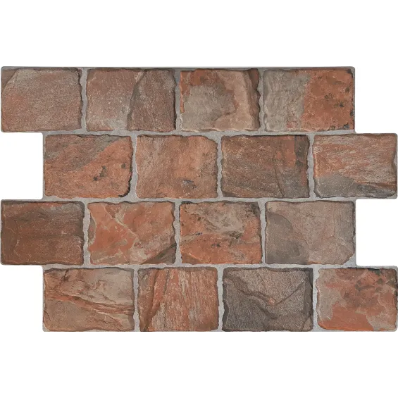  Carrelage effet parement Borie lave cobblestone 44x66 cm - Réflex Boutique