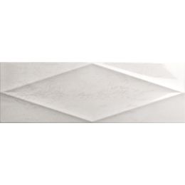 Carrelage mur effet zellige Zianides décor blanc 15x45 cm