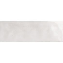 Carrelage mur effet zellige Zianides blanc 15x45 cm