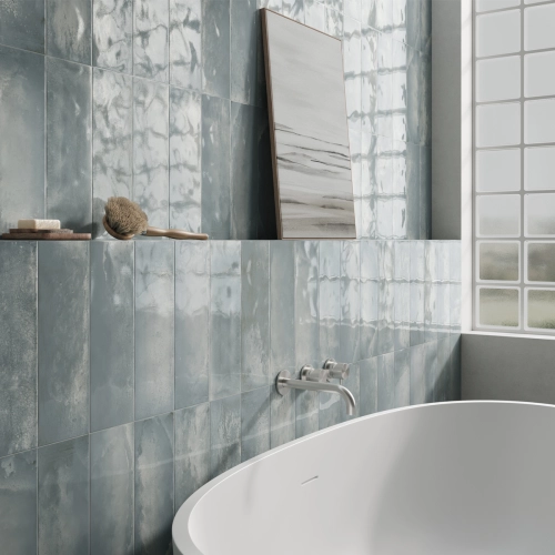 Carrelage mur effet zellige...