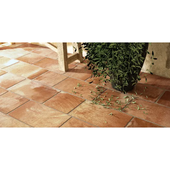 Carrelage sol traditionnel Arles Terracotta 30x30 cm - Réflex Boutique