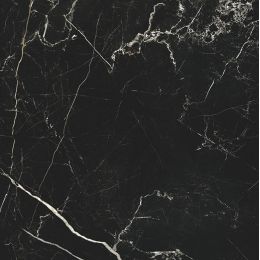Carrelage sol et mur poli effet marbre Turquin noir 60x60 cm