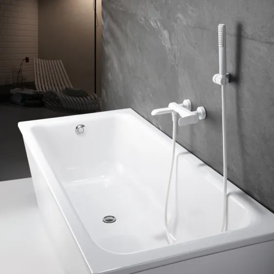  Mitigeur Bain-Douche Duck Blanc Mat - Réflex Boutique