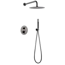  Colonne de Douche encastrée thermostatique Milan Gris Anthracite - Réflex Boutique