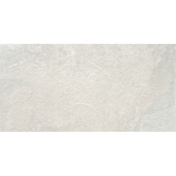 Carrelage sol extérieur effet pierre de bali Chateau blanc R10 30x60 cm