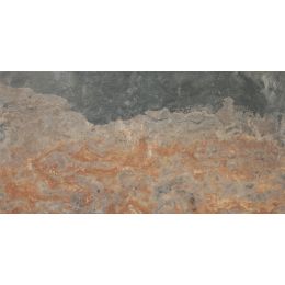 Carrelage sol extérieur effet pierre de bali Chateau naturel R10 30x60 cm