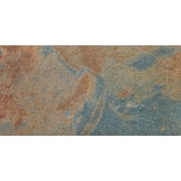 Carrelage sol extérieur effet pierre de bali Chateau nuit R10 30x60 cm