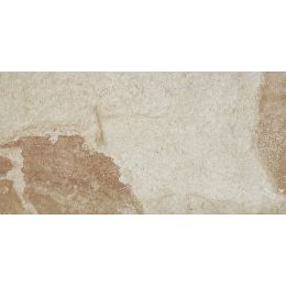 Carrelage sol extérieur effet pierre de bali Chateau crème R10 30x60 cm