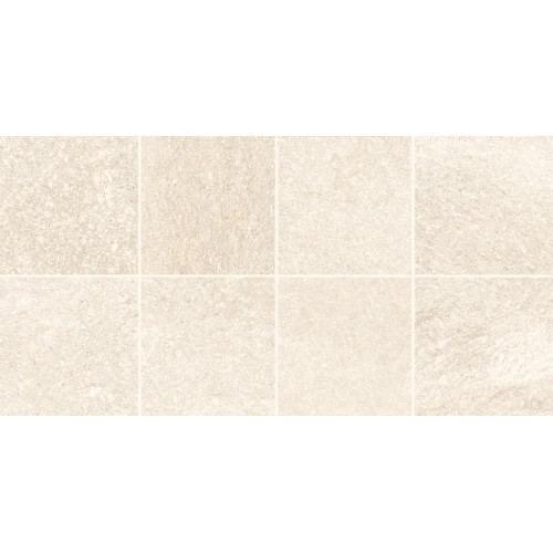 Carrelage sol extérieur effet pierre Pierre de Bali Oxyd crème R10 15x15cm