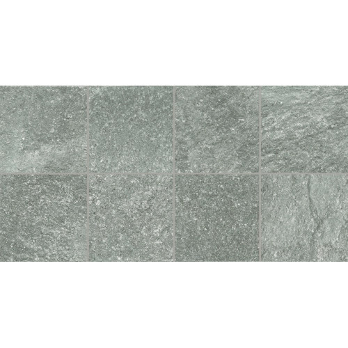 Carrelage sol extérieur effet pierre Pierre de Bali Oxyd vertR10 15x15cm
