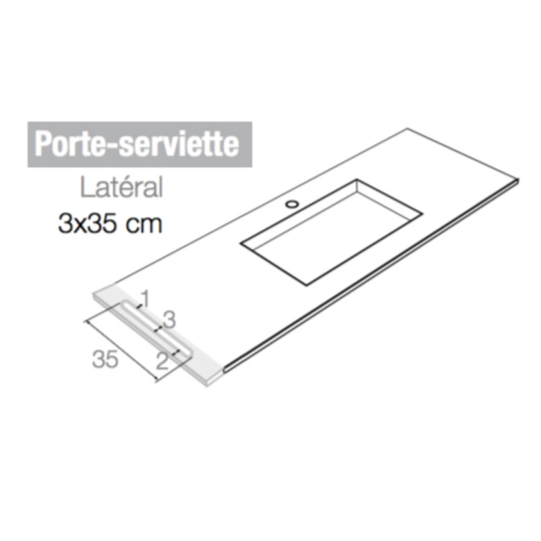 Schéma porte-serviette