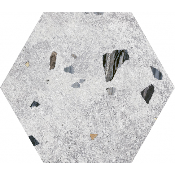 Marmo granito silver hexagonal 22*25 cm