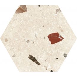 Carrelage sol hexagonal Marmo granito marfil 22*25 cm