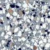  Carrelage sol effet terrazzo Crovato bleu ciel macro 20x20 cm - Réflex Boutique