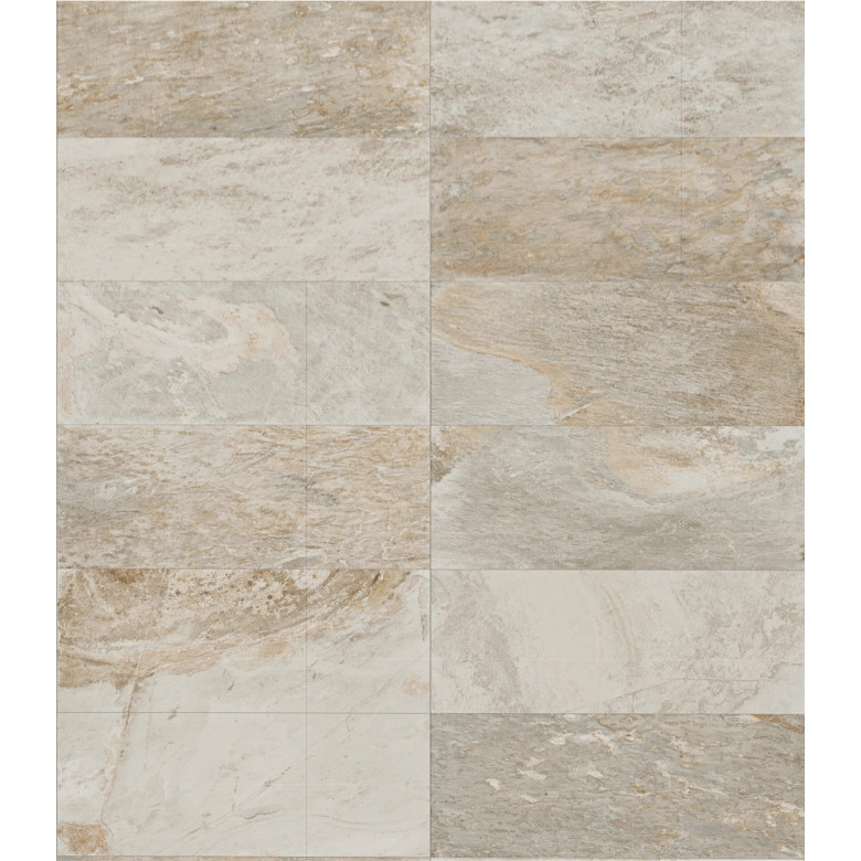 Carrelage sol extérieur Pierre de Bali Météor Mix terre R11 30x60 cm