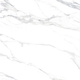 Carrelage sol et mur effet marbre poli brillant Crillon bleuté 90x90 cm