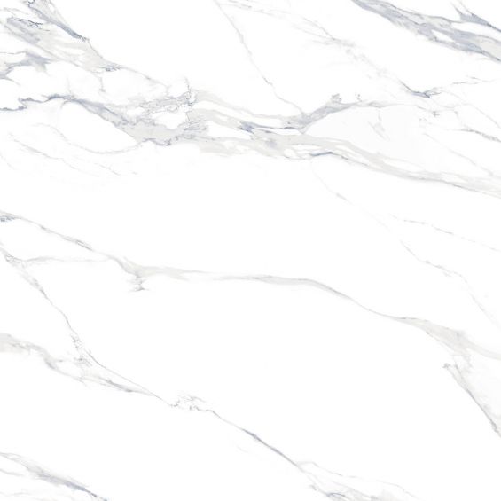 Carrelage sol et mur effet marbre poli brillant Crillon bleuté 90x90 cm